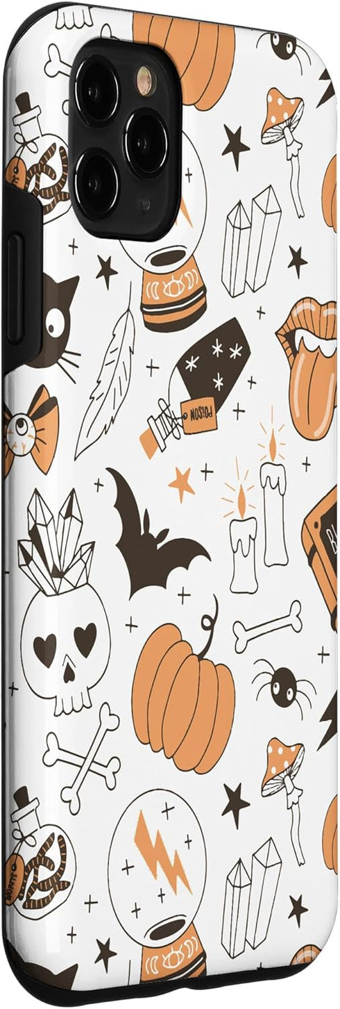 iPhone 11 Pro Max Case, Vintage Witchy Magical Spiritual Crystals for Halloween 2023