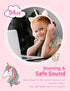 Unicorn Kids Headphones for Girls, Foldable Bluetooth Headphones for Toddlers, Light Up Wireless Headphones, Birthday