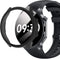 Lamshaw Hard PC Case for OnePlus Watch 2 with Screen Protector, Compatible Smartwatch Case (Black)