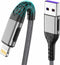 Apple MFi Certified iPhone Charger 3Pack - 3FT USB A Fast Charging Cable for iPhone Xs Max/XS/XR/8/7/6S/SE/iPad (Silver)