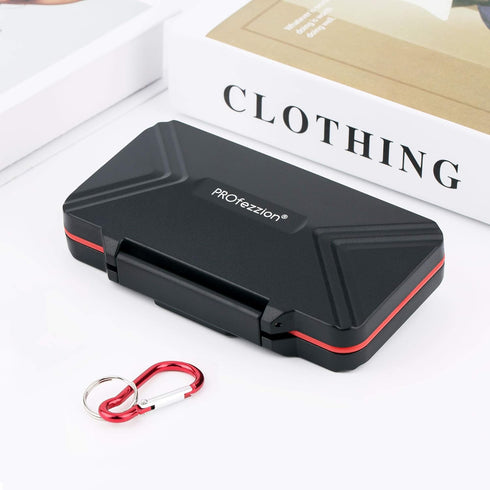 PROfezzion 24 Slots SD Card Holder, Water-Resistant & Anti Shock Memory Card Case