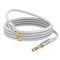 MOSWAG 3.28FT/1Meter 3.5mm Audio Aux Jack Cable, Male to Male Aux Cord, Nylon Braided for Phones, Speakers, Tablets