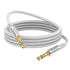 MOSWAG 3.28FT/1Meter 3.5mm Audio Aux Jack Cable, Male to Male Aux Cord, Nylon Braided for Phones, Speakers, Tablets