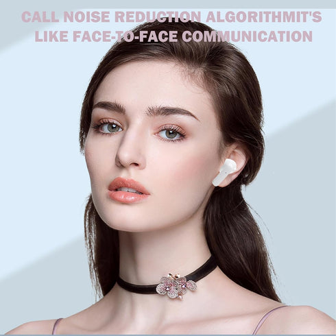 2024 New Version True Wireless Bluetooth Earbuds, In-Ear Headphones with Charging Case, Model 7, Compatible with Apple