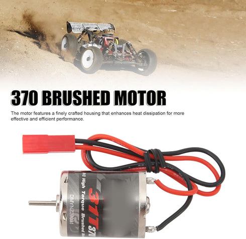 RiToEasysports Motor,370 31T Stainless Steel RC High Torque Low Noise Motor for Remote Control Boat