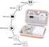 Canboc Carrying Case for MacBook Air Pro Charger, Hard EVA Bag for MagSafe/MagSafe 2 Power Adapter, Rose Gold