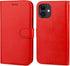 Bocasal Wallet Case for iPhone 11, PU Leather Magnetic Detachable Kickstand with Card Holder (Red)