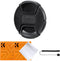 K&F Concept 40.5mm Lens Cap Cover, 4-in-1 Center Pinch Cover with Anti-Loss Keeper Leash for Camera Lenses