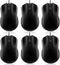 Tellegloww 6 Pcs Wired USB Computer Mouse Bulk 3 Button Corded Wired Mouse