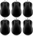 Tellegloww 6 Pcs Wired USB Computer Mouse Bulk 3 Button Corded Wired Mouse