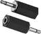 3.5mm Mono to Stereo Adapter, 2 Pack 3.5mm 1/8" Mono Male to TRS Stereo Female Jack for Headphone