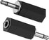 3.5mm Mono to Stereo Adapter, 2 Pack 3.5mm 1/8" Mono Male to TRS Stereo Female Jack for Headphone