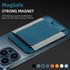HiWe for MagSafe Wallet, Magnetic Card Holder for iPhone 15/14/13/12 Series, Slim Leather Wallet, RFID Blocking