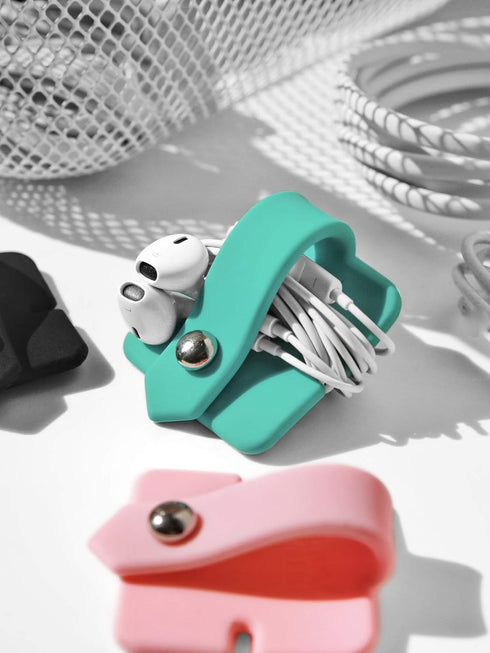 Headset Set 3 Cord Organizer Earbuds Holder Earphone Wrap Earphones Organizer Headphone Earphone Wrap Winder Cord