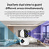EVERSECU 2K 3MP 2.4GHz 2-Way Dual Lens Indoor Camera, WiFi Camera Wired for Home Baby, AI Motion Detection, Human Auto