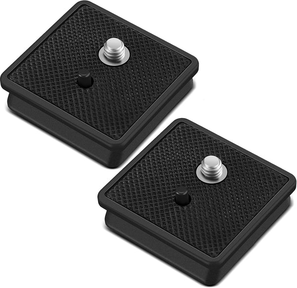 TOODOO 2 Pieces 41mm QR Release Plate for Camera Tripod Ball Head, Compatible with Ambico V0552 V0554, Sunpak 7500 Pro