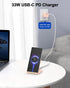 Wireless Charger with USB C Phone Charger, Qi Certified Charging Stand with PD Adapter for iPhone 15/14/13/12/11, Dock