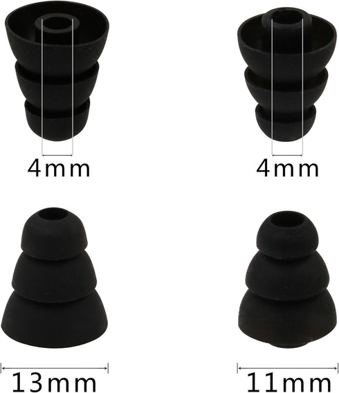 ALXCD Ear Tips Kit for LG HBS 730 HBS750 800 910 Headset, 3 Pair (S/M/L) & 2 Pair (S/L) Triple Flange Tips