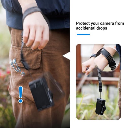 Durable Camera Wrist Strap with Quick Release for Sony ZV-1 II, RX100 VII, Olympus TG-7, and More