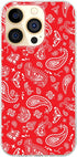 Blingy's for iPhone 13 Pro Case (6.1 inch), Fun Bandana Style Tribal Ethnic Pattern Paisley Art Soft TPU Protective