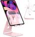 OMOTON Adjustable Tablet Stand for Desk, T2 Tablet Holder with Longer Arms for iPad Pro/Air/Mini, Rose Gold