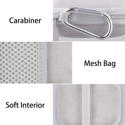 Baval for Anker Soundcore Work Portable AI Voice Recorder Hard Travel Case(White Case)