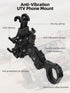 Anti-Vibration UTV Phone Mount Heavy Duty, Full Protection Holder with Aluminum Bracket Fit for 1.75-2" Roll Cage,