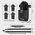 Set Radio Holster for Firefighter EMS EMT Bundle Includes Anti-Sway Strap for Radio Strap, Moveable Mic Holder,Radio