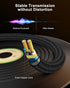 3.5mm 6.35mm 1/4 1/8 6.6ft to Stereo Audio Cable, Braided Male to Male TRS Bidirectional Stereo Aux Cord Audio Jack