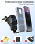 ZOOAUX Wireless Car Charger Vent Mount, 15W Fast Charging Auto-Clamping Car Phone Holder for iPhone and Samsung