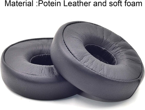 N60NC BT Ear Pads Replacement Protein Leather and Soft Foam for AKG N60NC Wireless Bluetooth Headphone (Black)