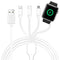 4 in 1 Multi Charging Cable, 3.3ft Fast Magnetic USB Type C for Apple Watch, iPhone, AirPods, Android & More.