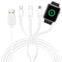 4 in 1 Multi Charging Cable, 3.3ft Fast Magnetic USB Type C for Apple Watch, iPhone, AirPods, Android & More.