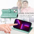 CCSmall PU Leather Flip Wallet Case for iPhone 14 Plus, Cute Cat Dog Cartoon Style with ID Card Holder