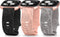 Minyee Floral Engraved Band Compatible with Fitbit Versa 2/Versa Lite, Soft Silicone Dandelion Flower Pattern Strap