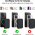 HiWe for MagSafe Wallet, Magnetic Card Wallet Holder for iPhone 15/14/13/12 Series, RFID Blocking, Black