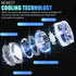 12-16 Phone Cooler for Gaming Streaming Radiator with LED Display Semiconductor Cooling Ideal for iPhone Compatible