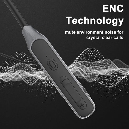 Bluetooth Neckband Headphones, Wireless Earphones with 30H Playtime, IPX5 Waterproof Noise Isolation for Sports,