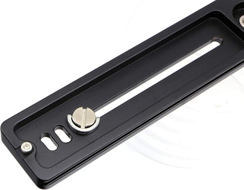 PU-300 Universal Lengthened 300mm Quick Release Plate Slide Rail with D-Ring Screw for DSLR Tripod, Arca-Swiss