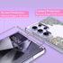 Coolwee Galaxy S24 Ultra Case - 6.8" Shockproof Thin Clear Glitter, Cute Crystal Lace, Soft TPU Bumper, Mandala Design.