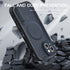Compatible iPhone 13 Waterproof Case, Magnetic Case with Built-in Screen Protector, Full Body Rugged Military Grade