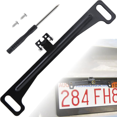 Backup Camera License Plate Mount, Rear Camera Back up Bracket, Universal Car