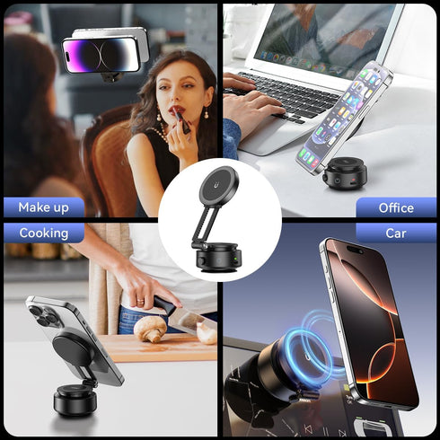 XO Simple is Beauty 360 iPhone16/15/14/13/12(Not Electric Vacuum Suction Car Phone Holder, Rotation Magnetic Phone