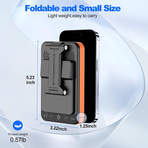 JTEMAN Bluetooth Speaker Phone Stand with Charging Function,Portable Foldable Slim Stand,Birthday Gifts for Men