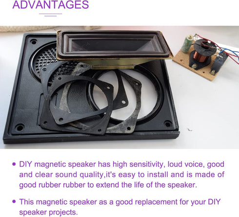 DMiotech 1W 8 Ohm 28mm Diameter DIY Magnetic Round Speaker with PH2.0/1.25mm-2P Terminal Line for Electronics