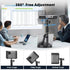 11" 17.7" 1/4" 360 Desktop Projector Stand Table, - Extendable Height Stand with Heavy-duty Base and Ball Head