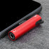 2Pcs USB TypeC to 3.5mm Female Headphone and Charger Adapter, 2 in 1 USB C to Audio Jack Fast Charging Cable for TypeC Mobile Phone (Red)