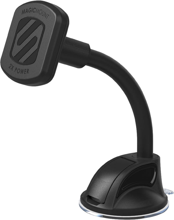Scosche MAGTHD2 MagicMount XL Magnetic Phone Holder for Car Dash, Window, Flat Surface - Adjustable, Black