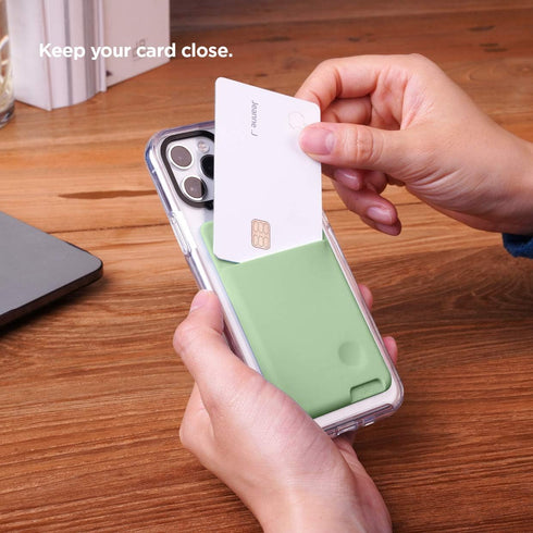 elago Phone Card Holder - Ultra Slim Secure Wallet for Back of Phone, 3M Adhesive for iPhone