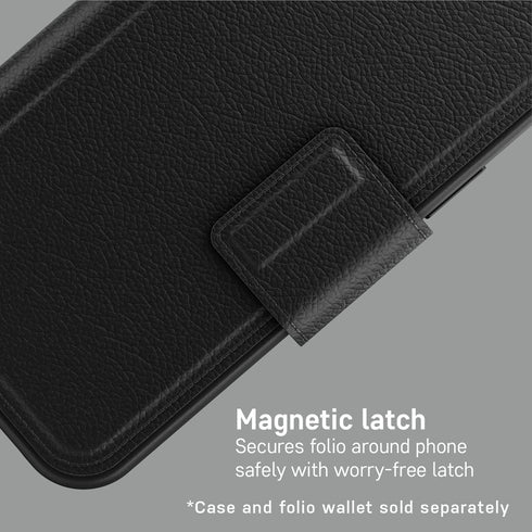 OtterBox Detachable Folio Wallet for MagSafe - SHADOW (Black) for iPhone 12, 12 Pro, 13, & 13 Pro (Case Sold Separately)